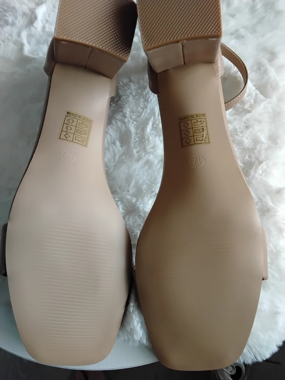 Journee Collection Almond Tan Block Heel Ankle-Strap Sandals